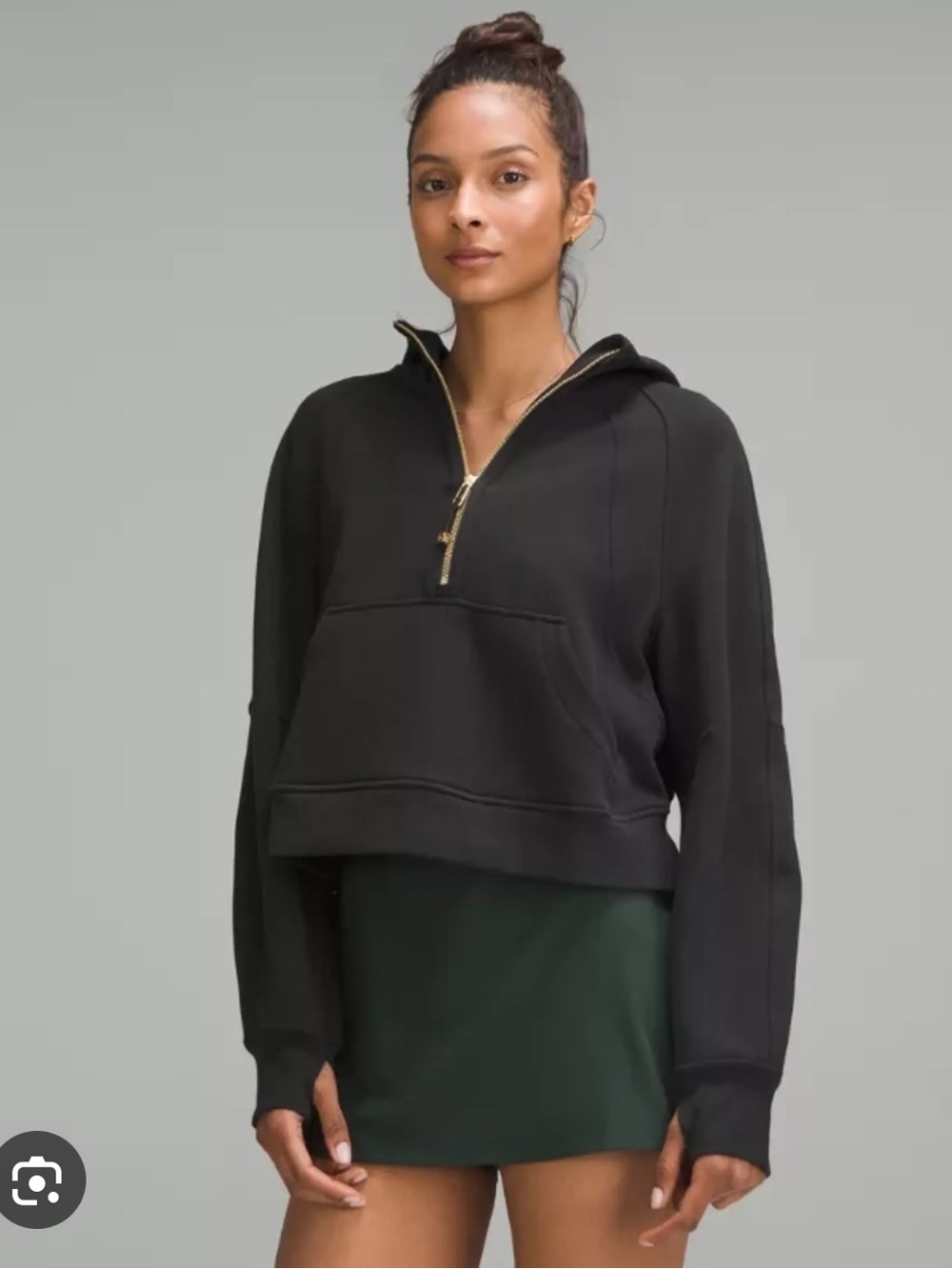 Lululemon Scuba Oversized Half-Zip Hoodie Black Size XS/S